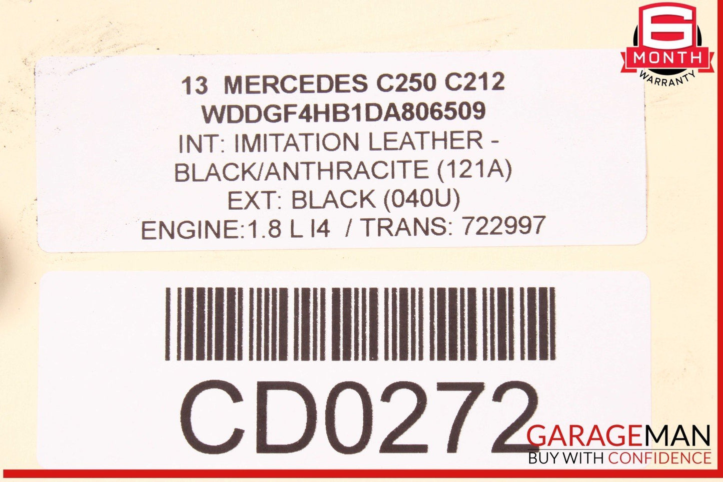 08-20 Mercedes W204 C250 E350 Engine Radiator Cooling Fan Motor Shroud Assy OEM