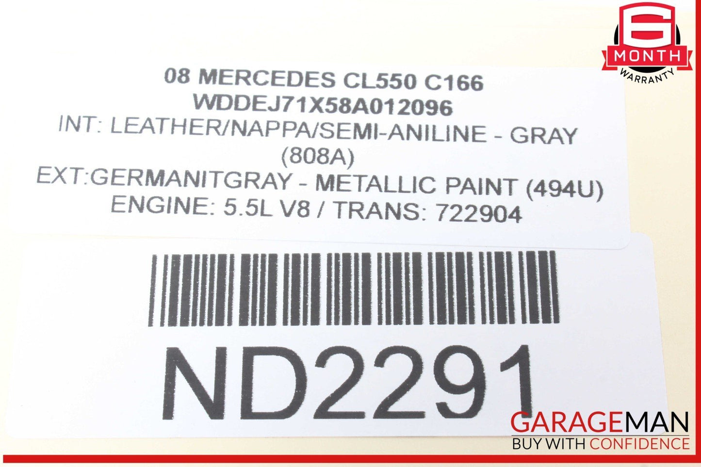 07-14 Mercedes W216 CL550 CL600 Front Right Side Headlight Support Bracket OEM