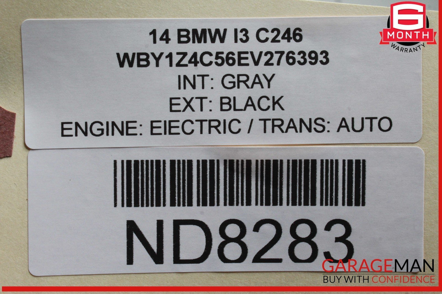 14-21 BMW i3 I01 Front Bumper Reinforcement Impact Crash Bar OEM