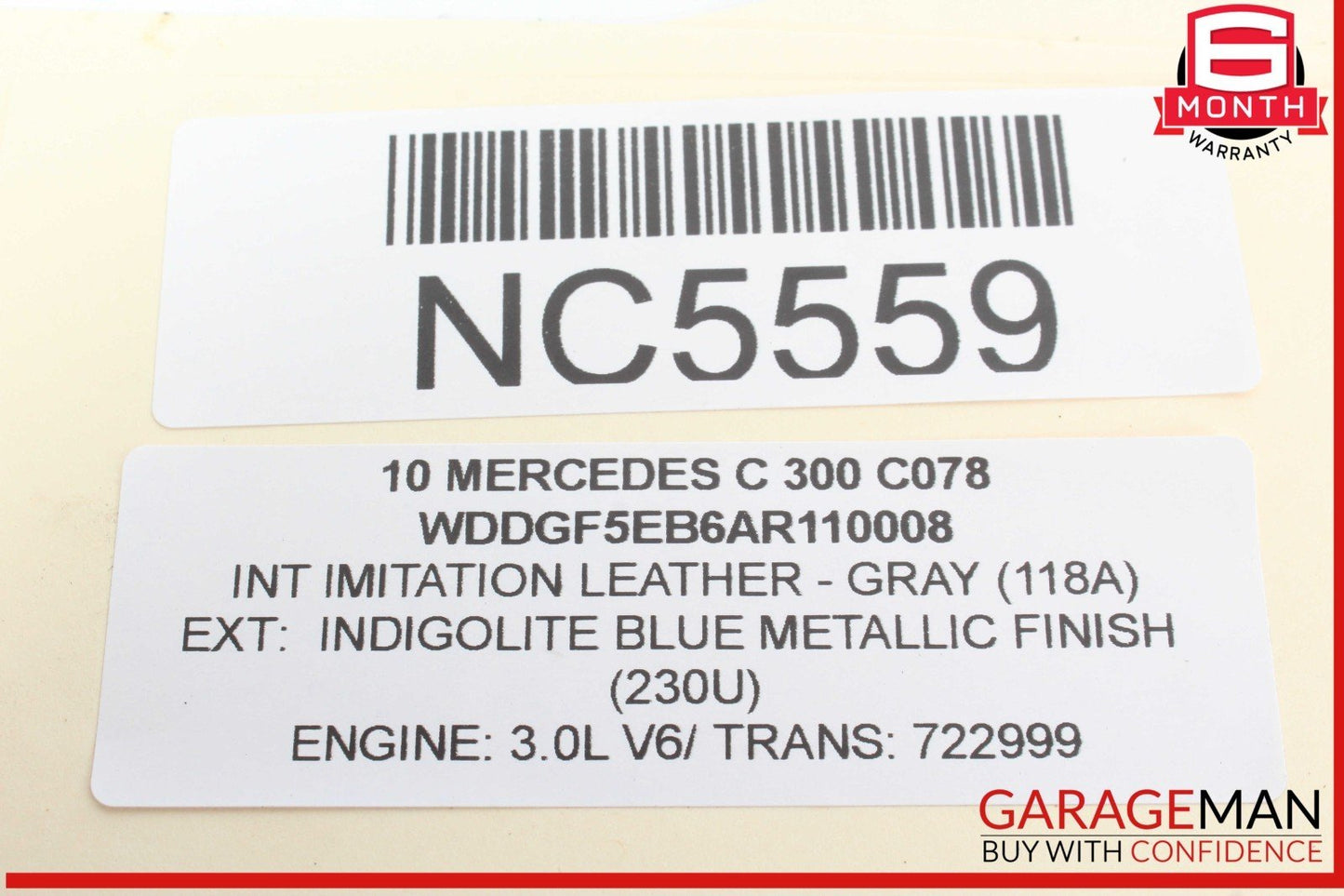 07-14 Mercedes W204 C300 CL550 Ignition Coil Coils Set of 6 0001502780 OEM