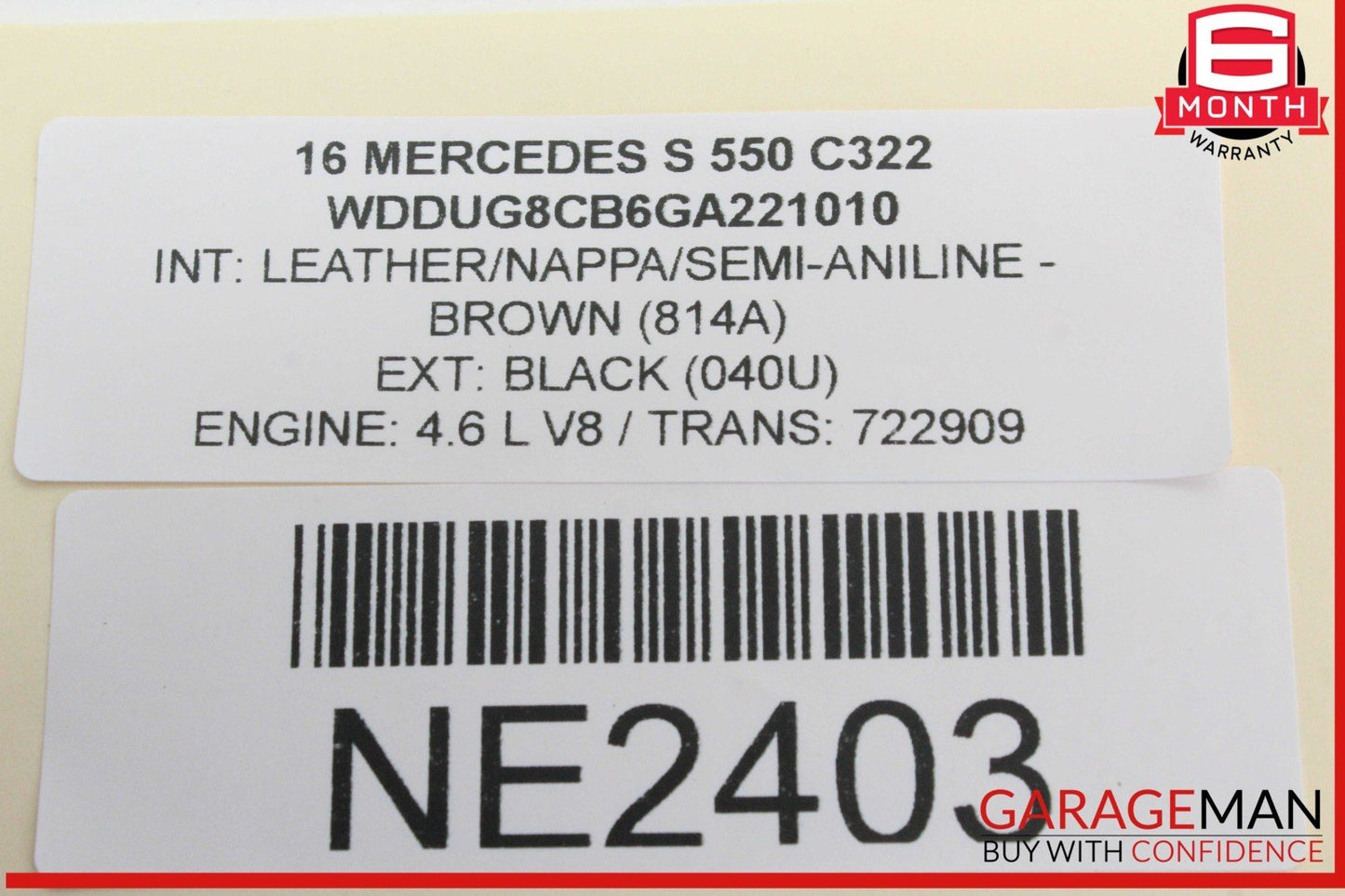 14-17 Mercedes W222 S550 Rear Trunk Fuse Relay Junction Box 2225402750 OEM