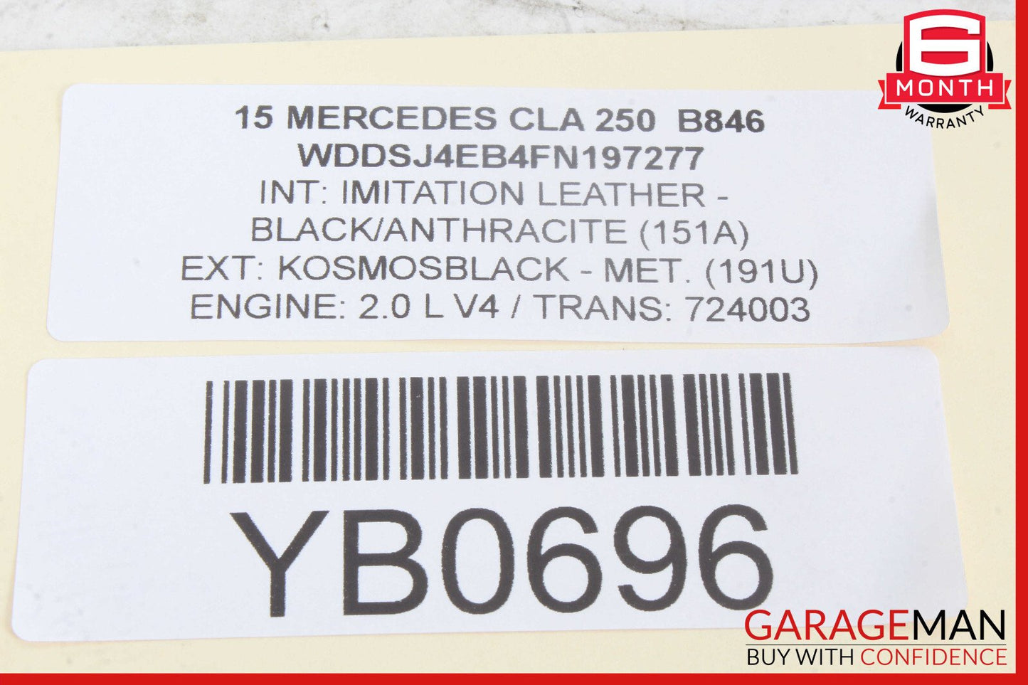 14-20 Mercedes W117 CLA250 GLA250 Steering Wheel w/ Paddle Shifters Assy OEM