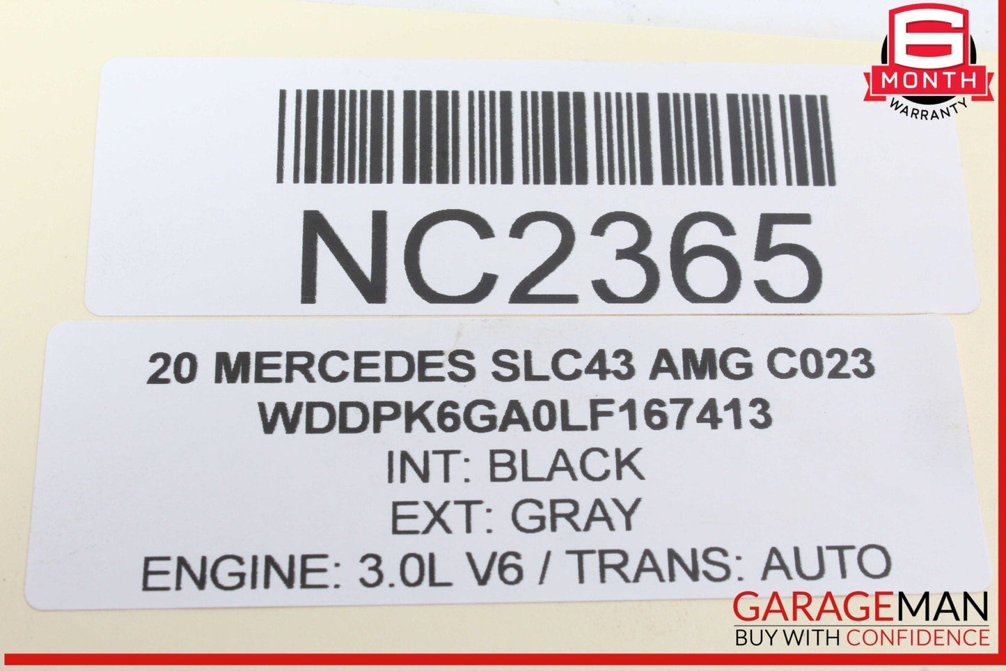17-20 Mercedes R172 SLC43 AMG Right Side Engine Head Valve Cover 2760161200 OEM