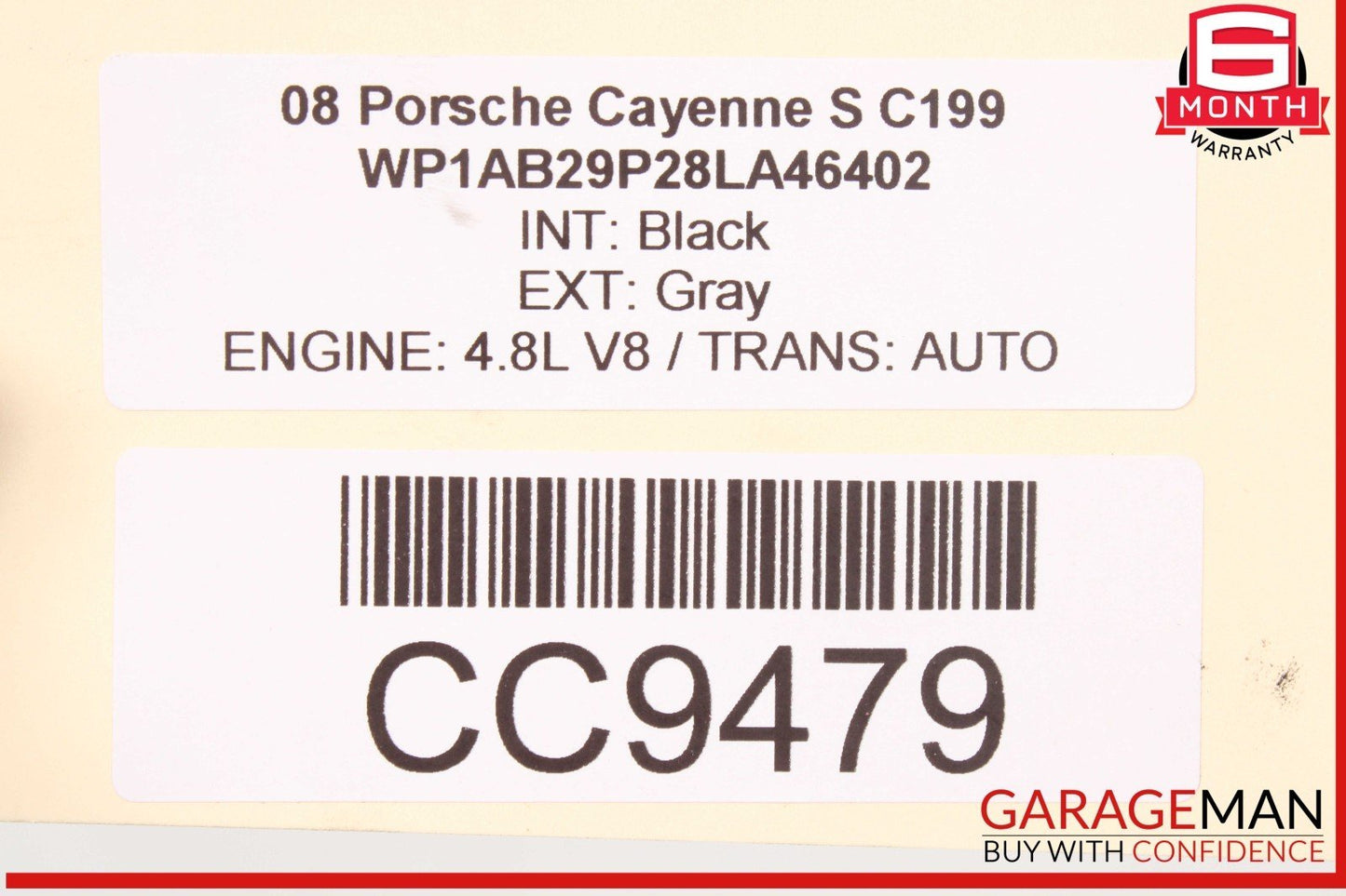 08-10 Porsche Cayenne 957 S 4.8L Auto Tranny Automatic Transmission Assy 147k