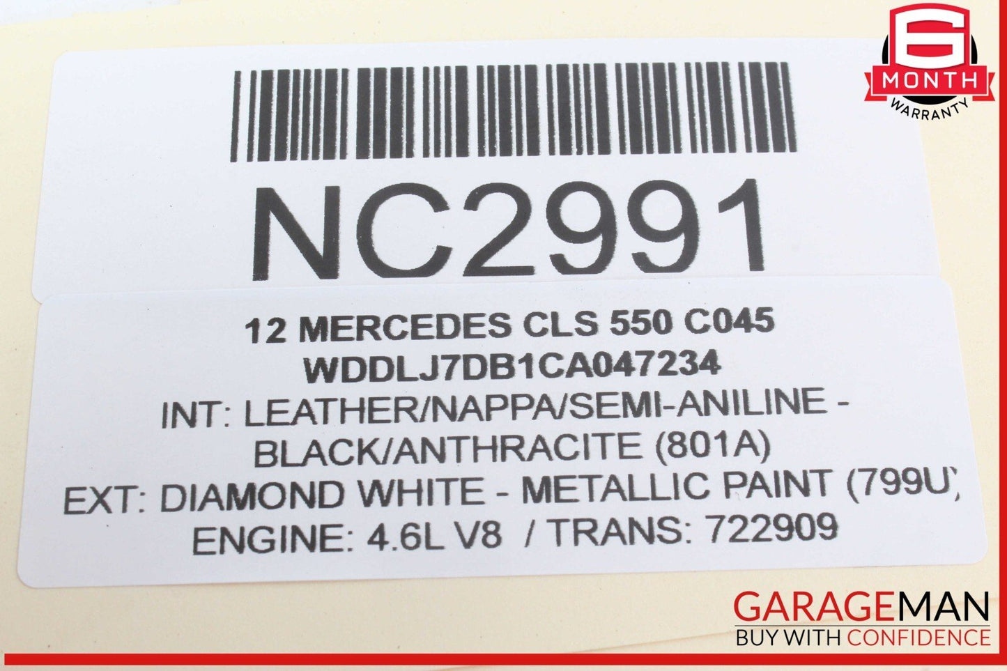 12-18 Mercedes W218 CLS550 Front Dash Trim Bezel Air Vent Cover Assy OEM