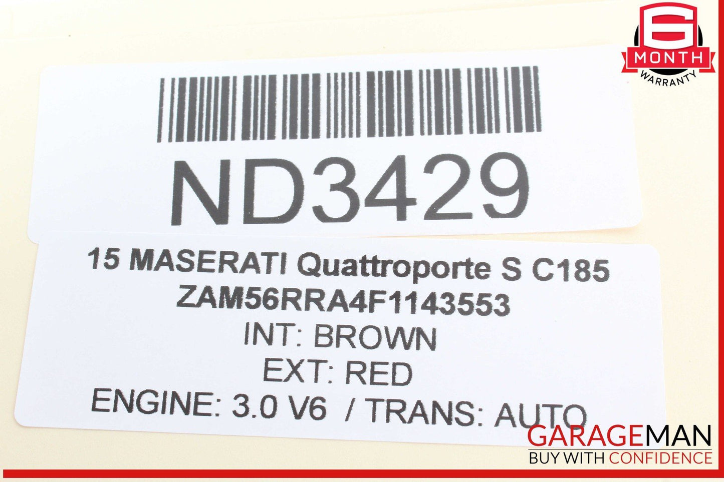 14-17 Maserati Quattroporte Rear AC Air Vent Grille OEM