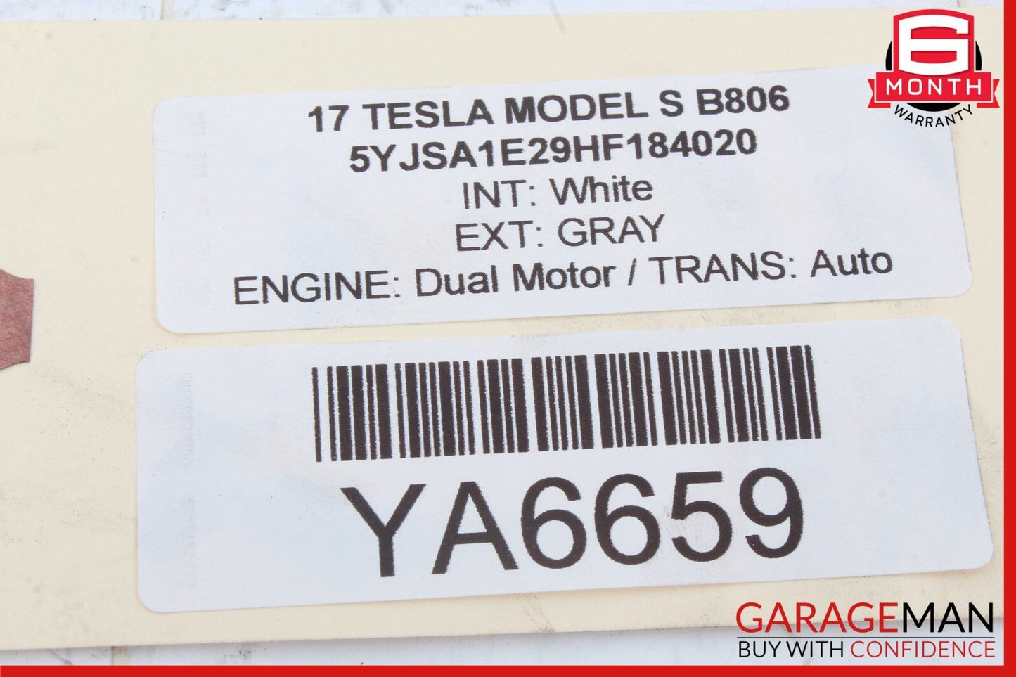 16-20 Tesla Model S Front Left Driver Side Underhood Apron Trim Cover OEM
