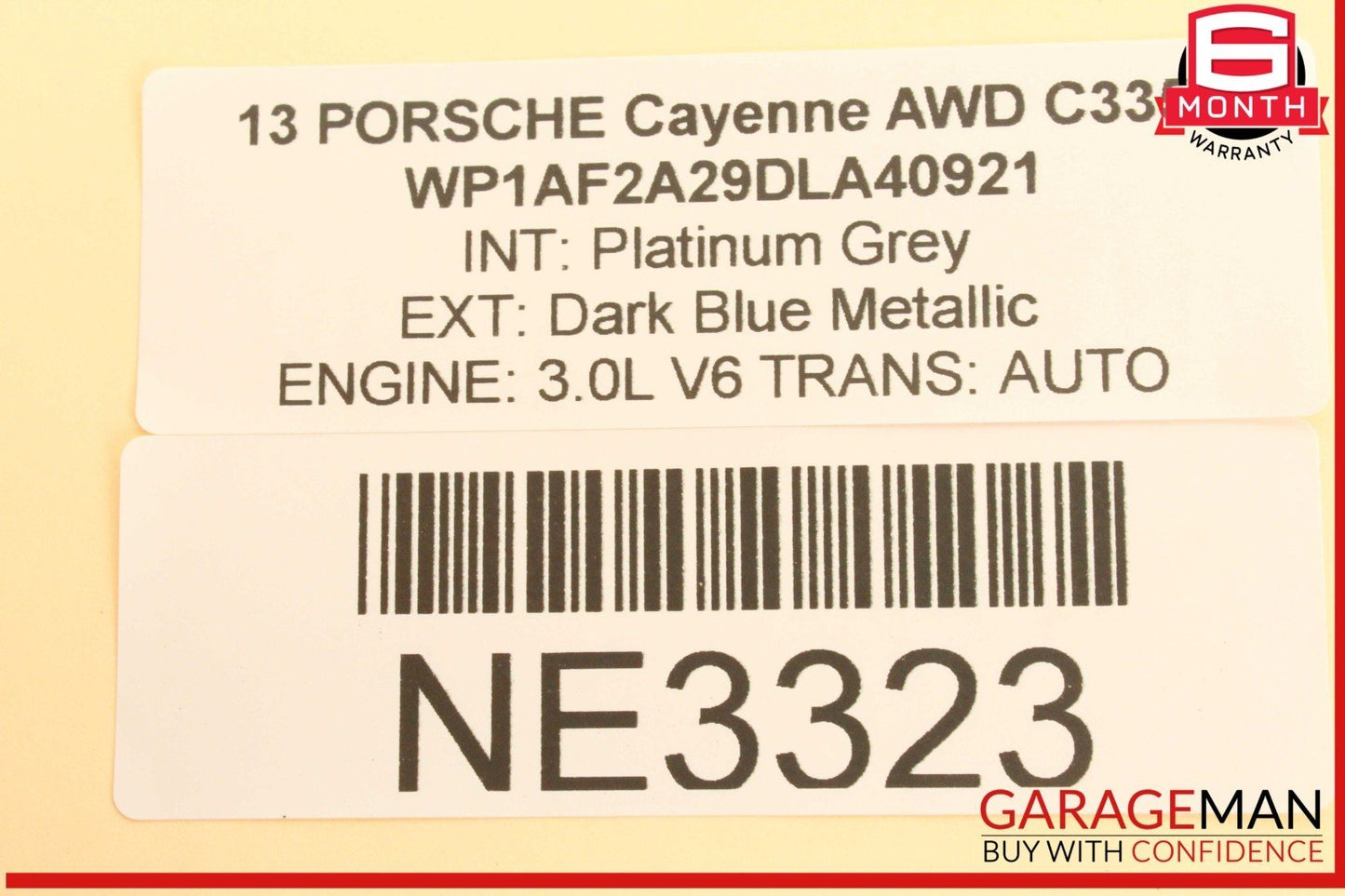 11-14 Porsche Cayenne 958 AWD Rear Right Side Inner Tail Light Lamp OEM