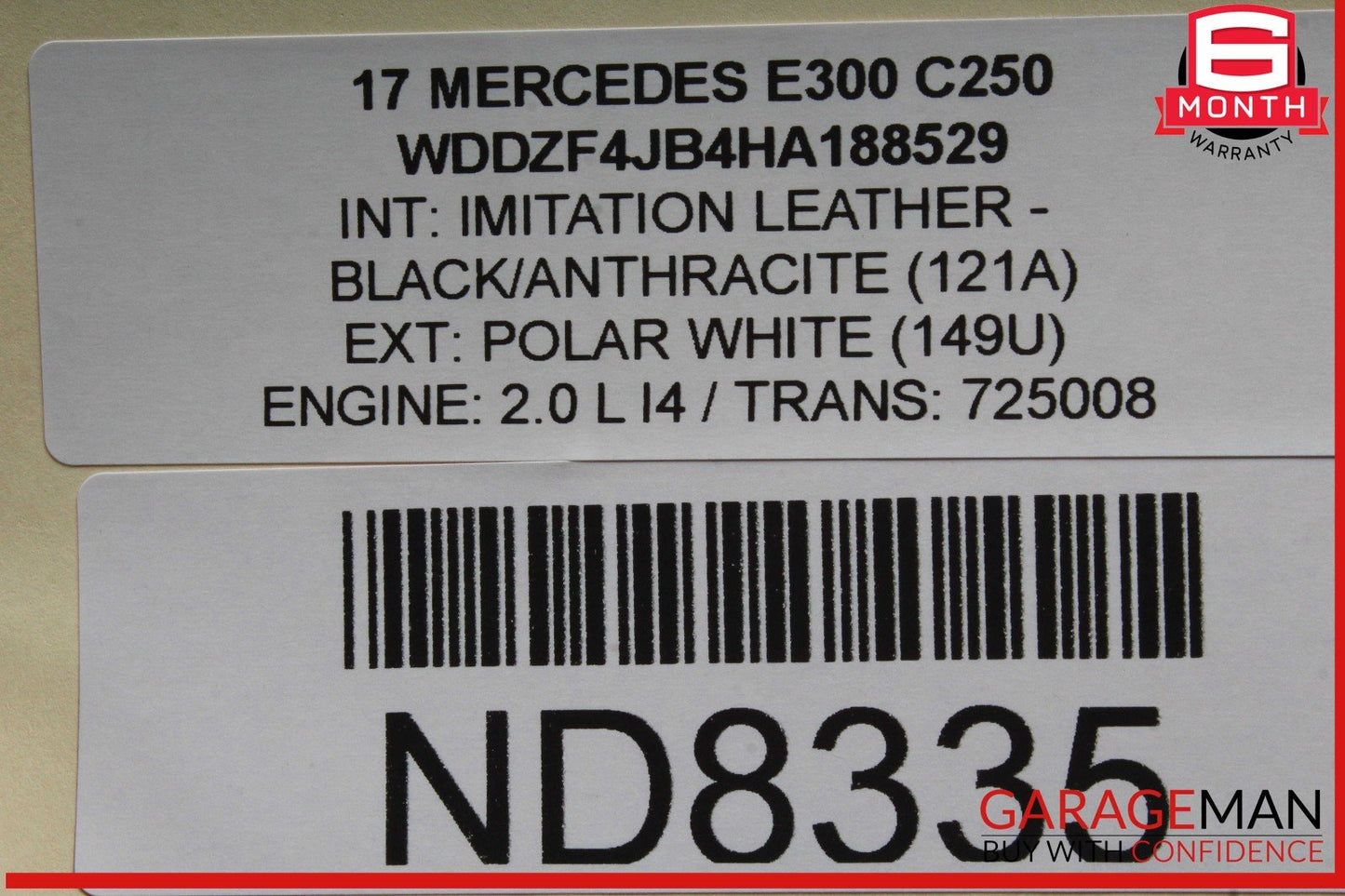 17-20 Mercedes W213 E300 Rear Trunk Lid Deck Shell Panel Cover OEM