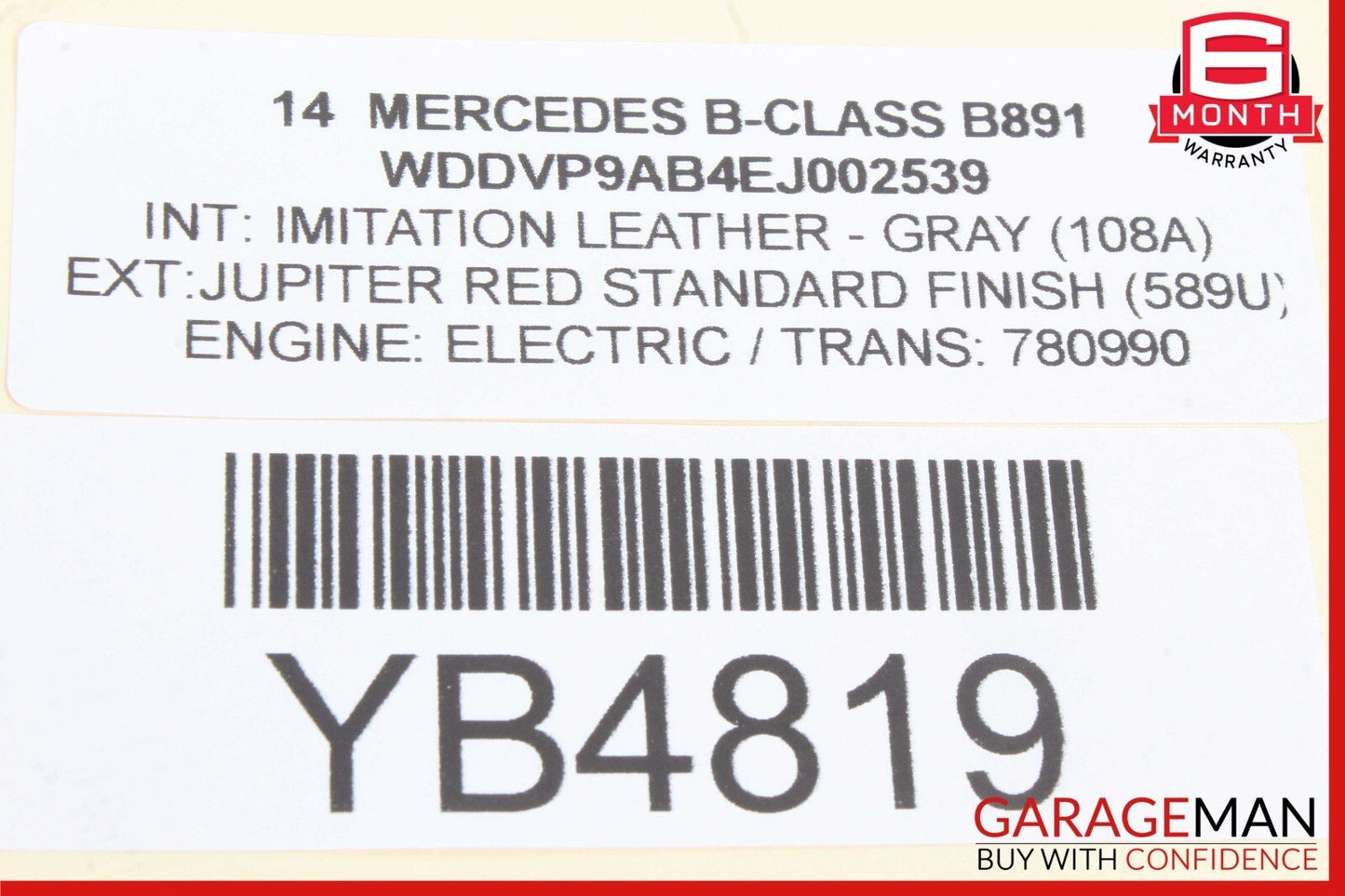 12-18 Mercedes B-Class W242 W246 B250 CLA250 Steering Wheel Black OEM