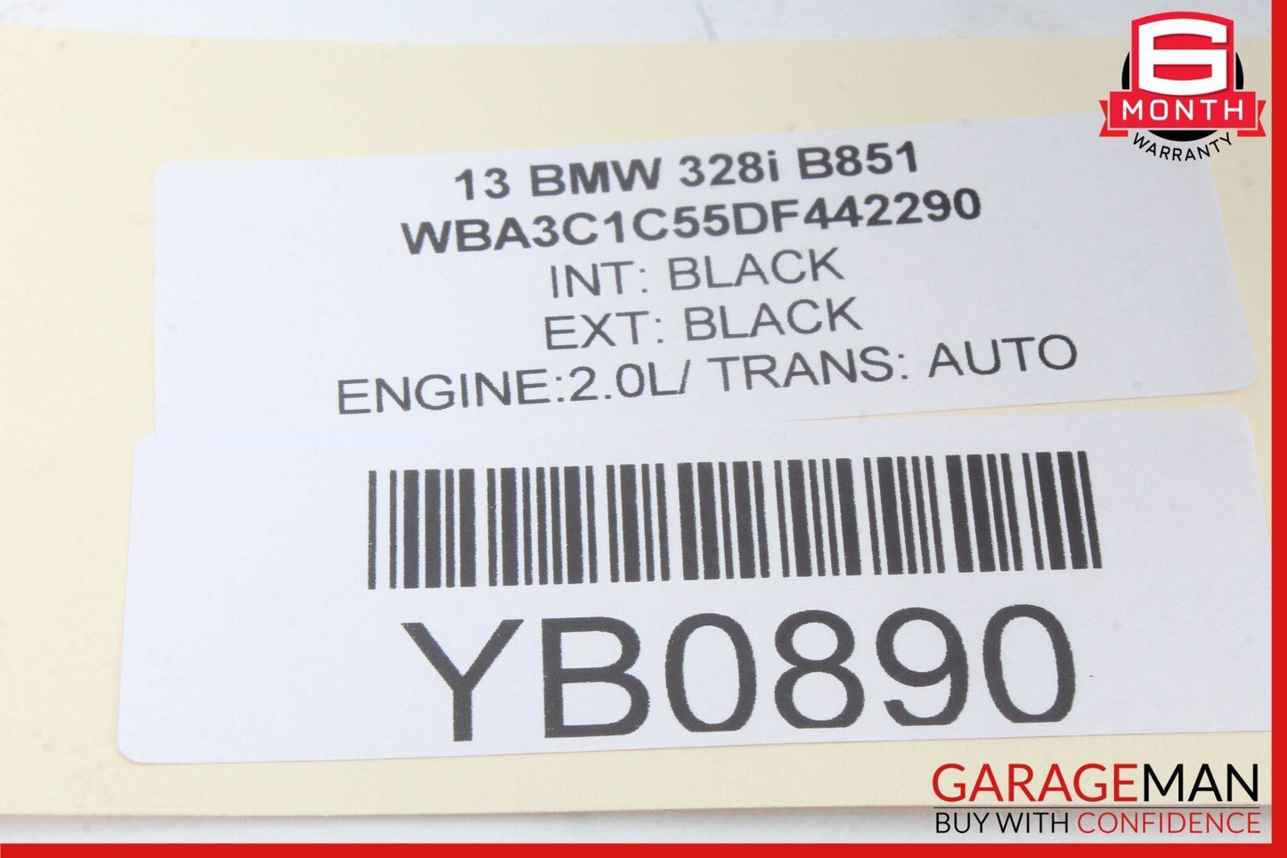 12-18 BMW 320i 328i Steering Wheel Leather Black OEM
