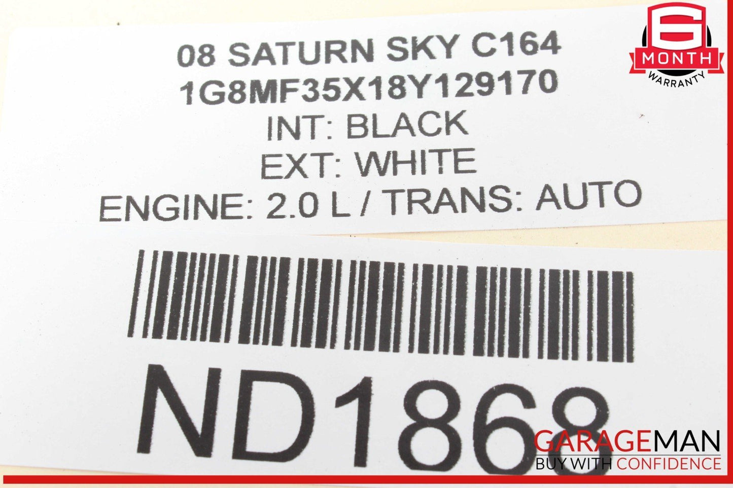 07-10 Saturn Sky Engine Bay Headlight ABS Wire Wiring Harness 25848301 OEM