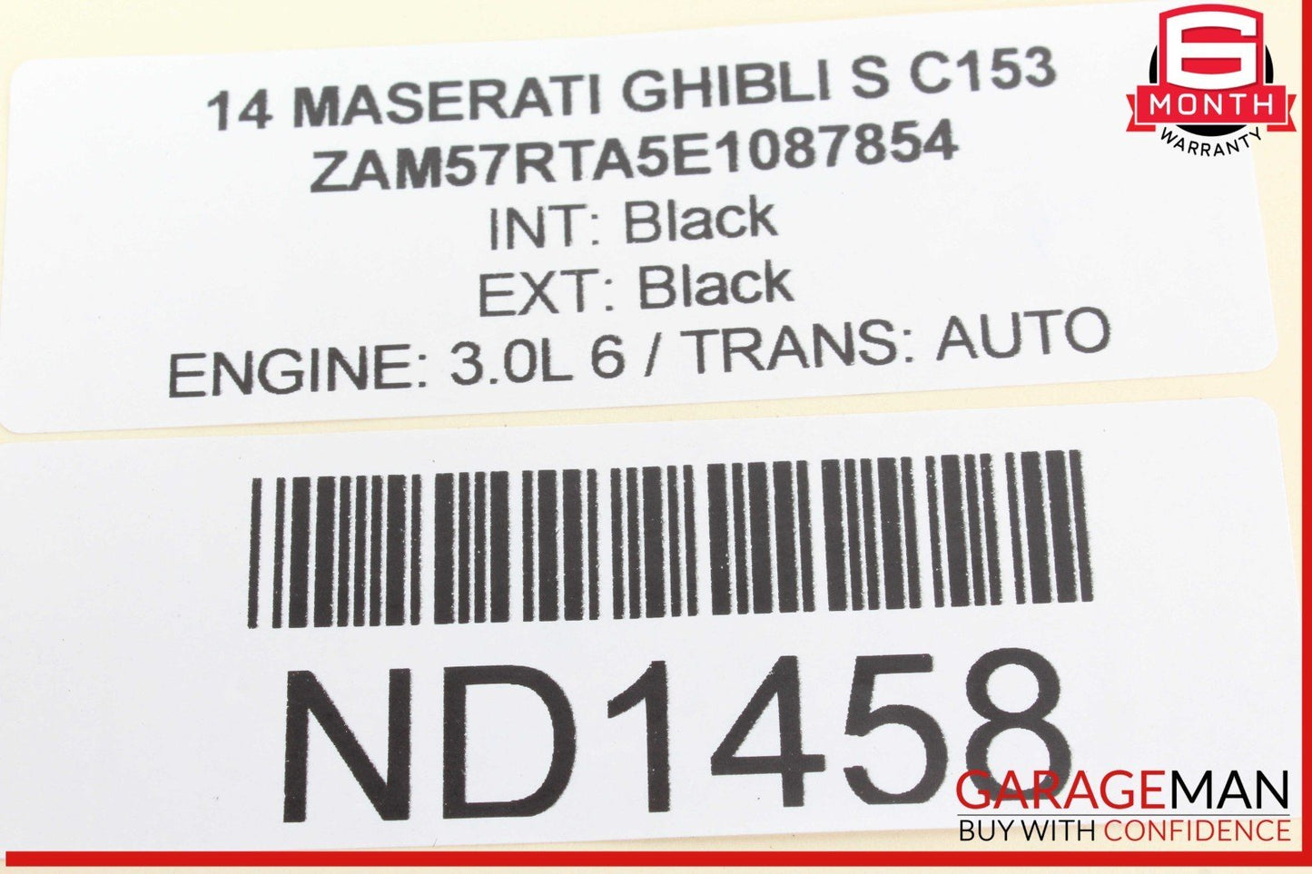 14-20 Maserati Ghibli S M157 Left Side Turbocharger Intercooler 670009834 OEM