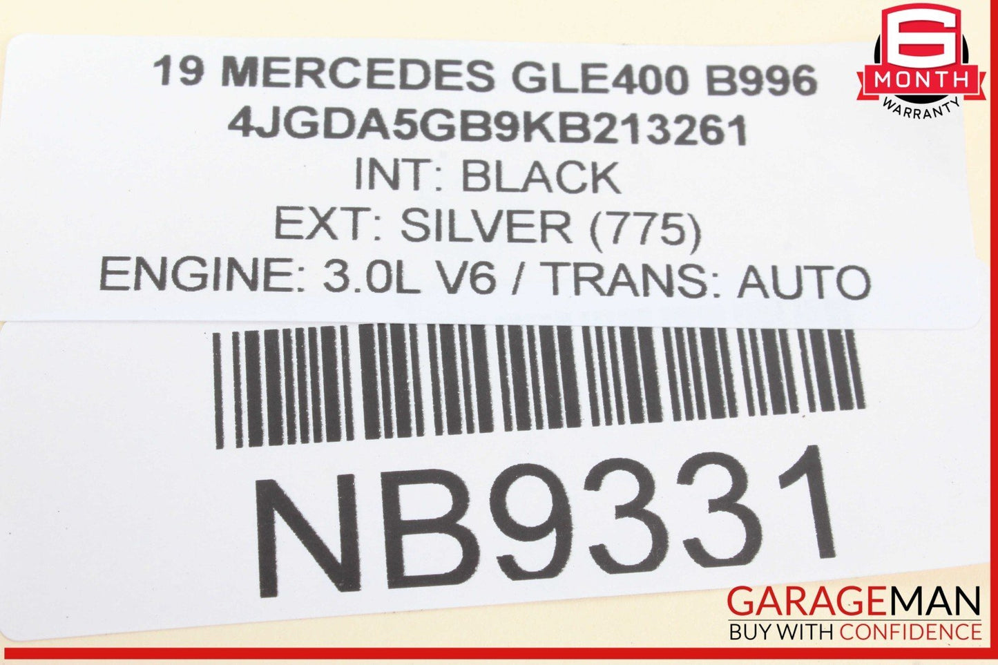 16-19 Mercedes W166 GLE400 Rear Bumper Center Mount Bracket Support 1668854165
