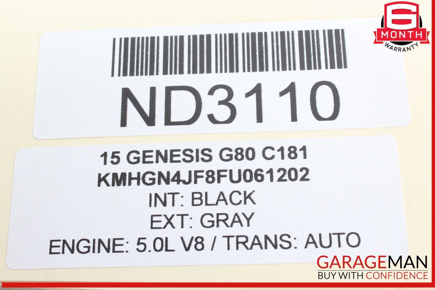 15-17 Hyundai Genesis G80 Front AC A/C Air Conditioning Heater Climate Control