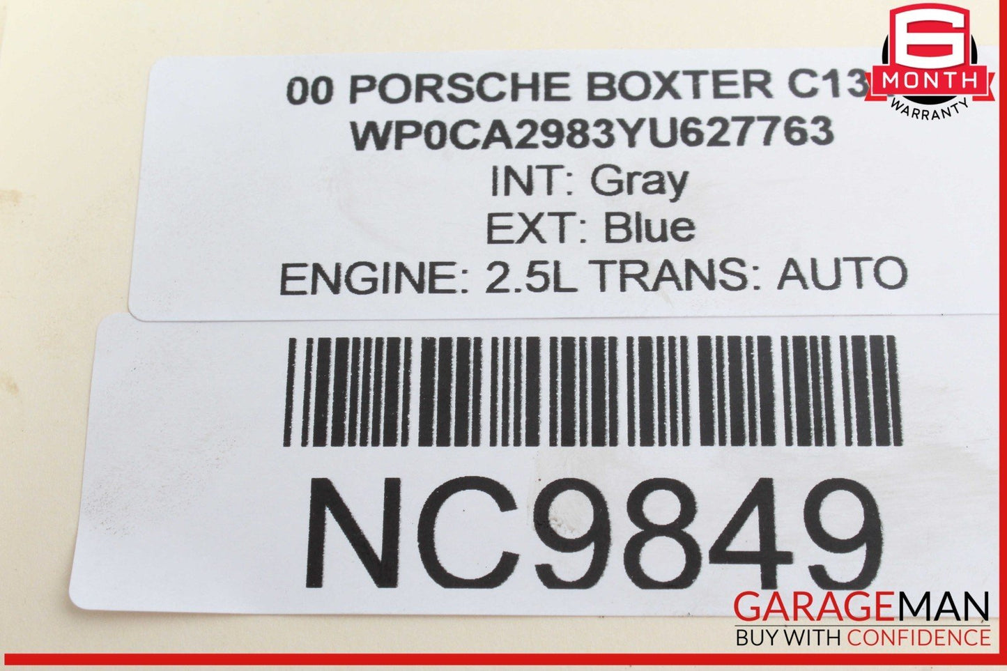 97-04 Porsche Boxster 986 Left or Right Side Camshaft Cam Shaft Follower Housing