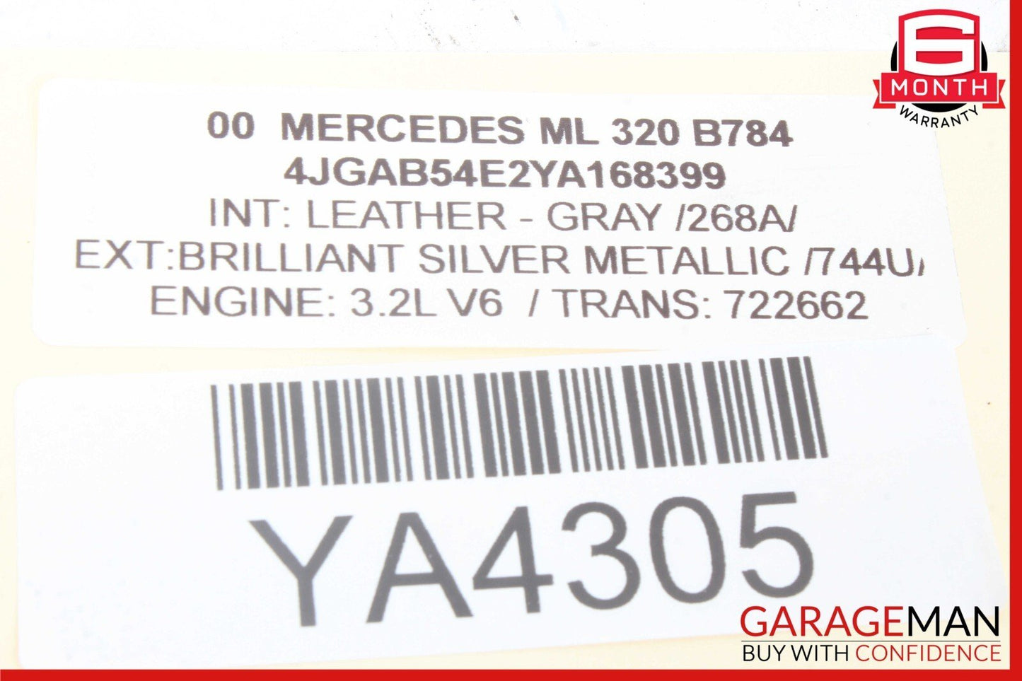 98-05 Mercedes W163 ML320 ML500 ML55 AMG 4 Spoke Driver Steering Wheel OEM