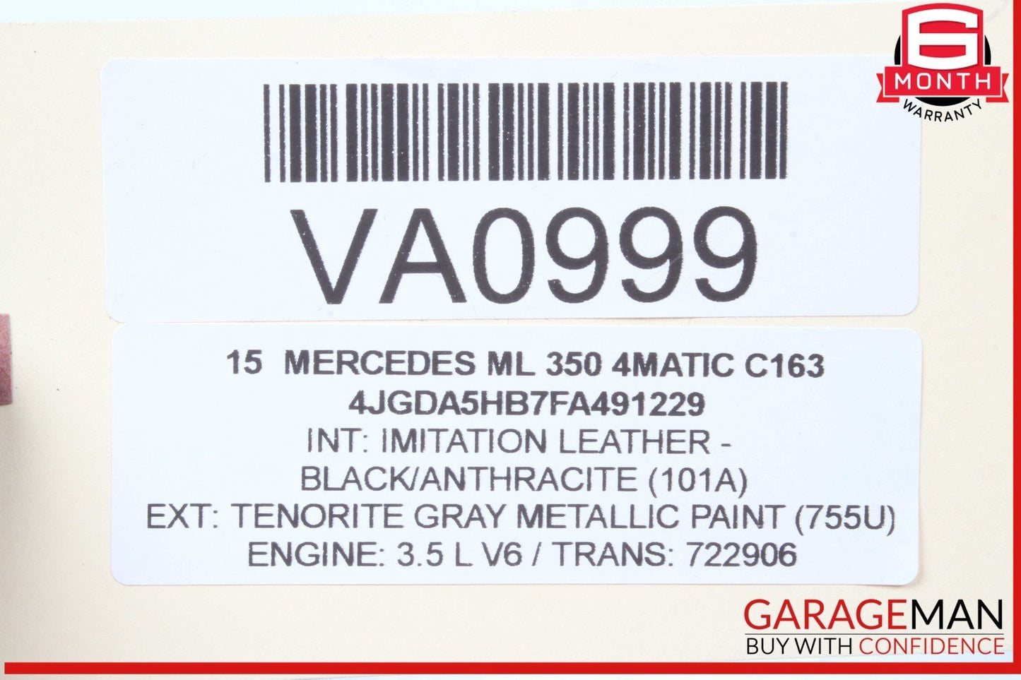 12-16 Mercedes W166 ML350 4MATIC Front / Rear Right & Left Side Audio Speakers