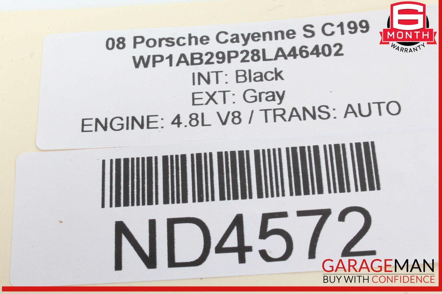 08-10 Porsche Cayenne S 957 Front Left Driver Side Headlight Lamp 7L5941031A OEM