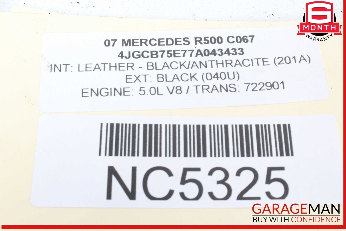 17-20 Mercedes R172 SLC43 AMG Right Side Engine Cylinder Head Assembly OEM