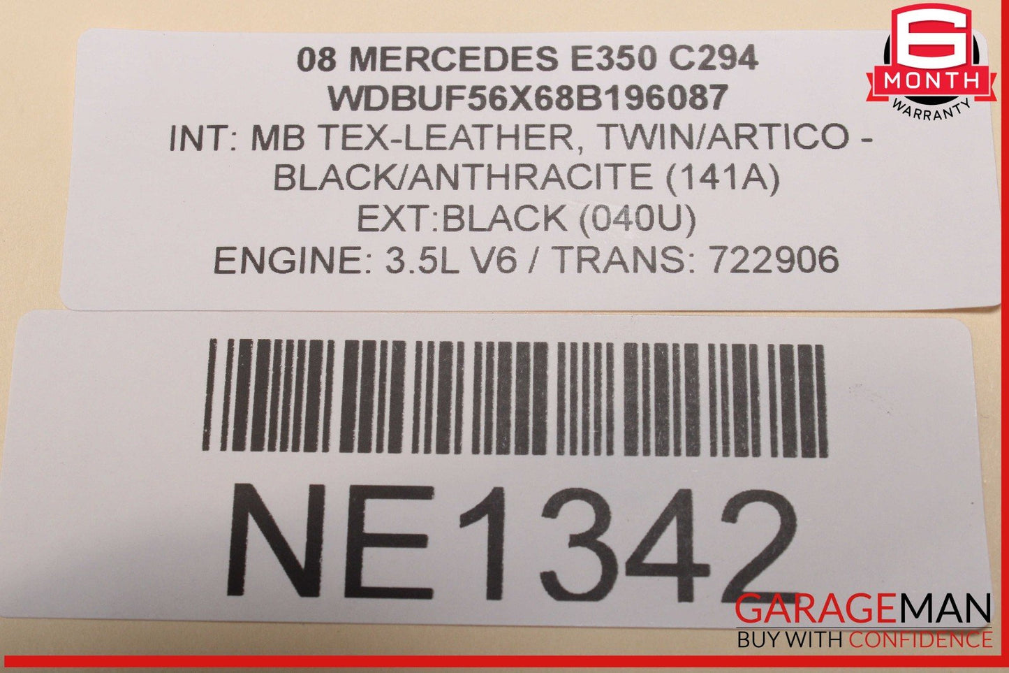 07-09 Mercede W211 E350 E320 E550 Base Front Bumper Cover Assembly OEM