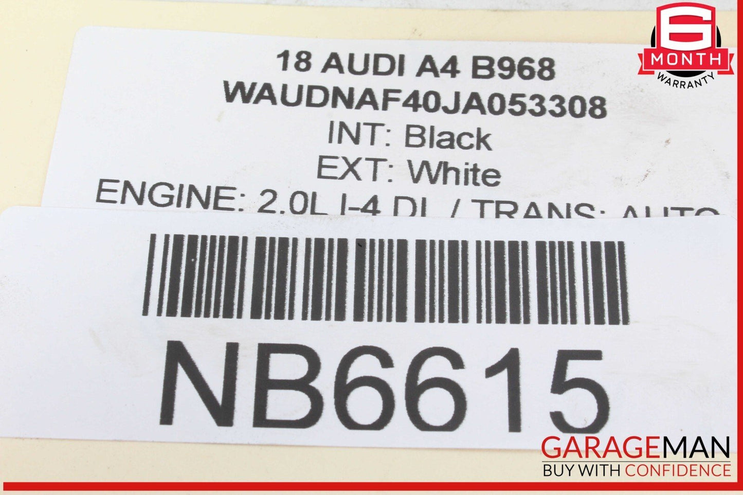 17-19 Audi A4 Right Passenger Side Engine Cylinder Head 06E103404AA OEM