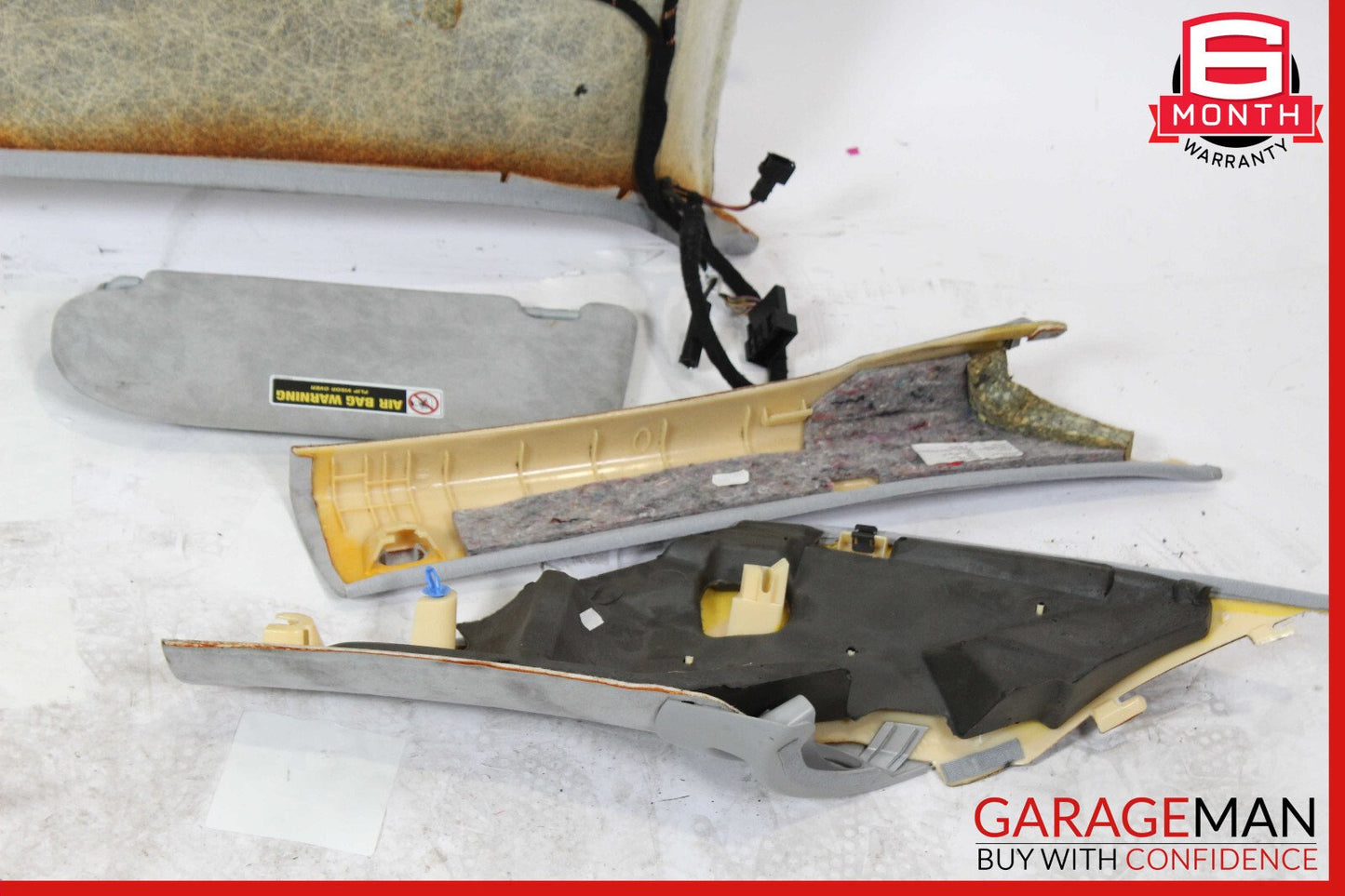 00-06 Mercedes W215 CL600 Roof Headliner Pillar Trim Assembly Suede OEM