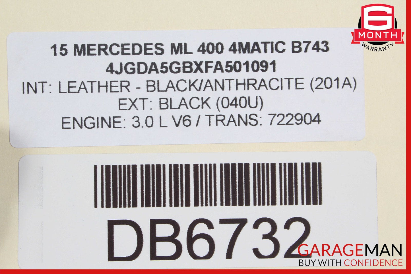 12-15 Mercedes W166 ML400 Front Right & Left Complete Seats Seat Set