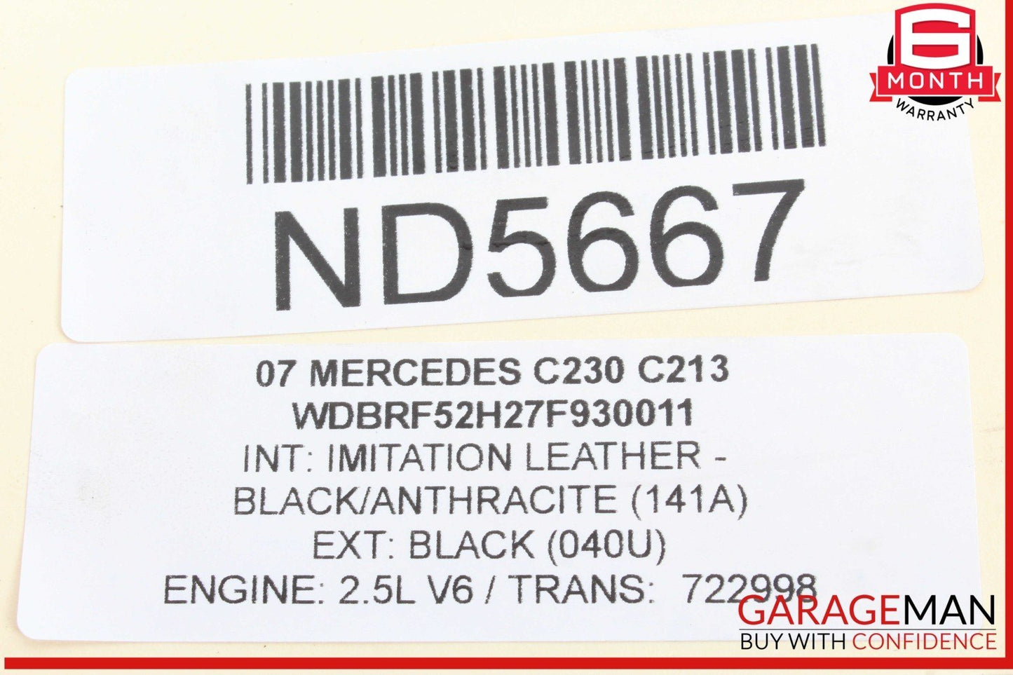 05-13 Mercedes W203 C230 E350 CLK350 Engine Cylinder Head Cover Right Side OEM