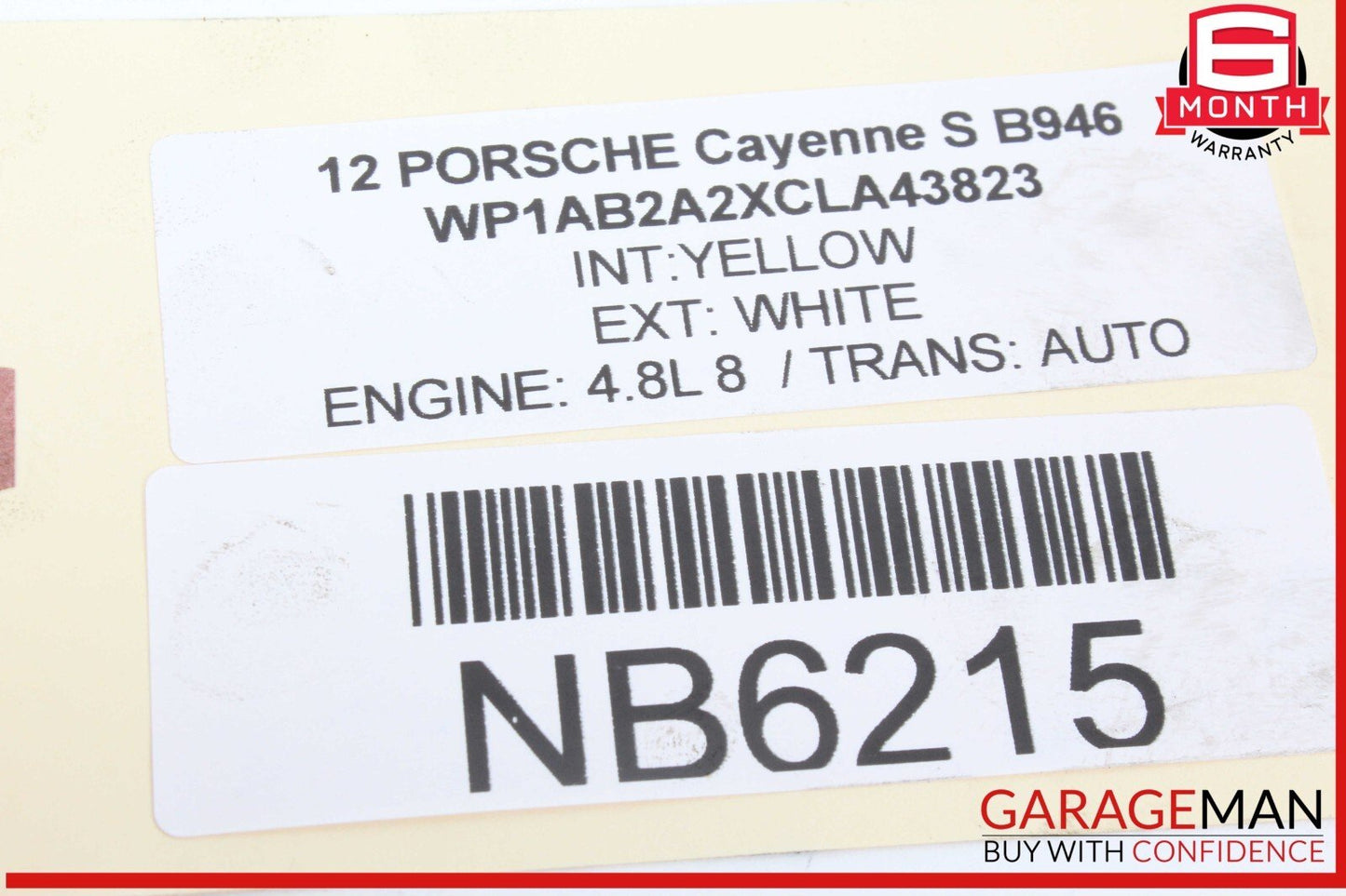 10-16 Porsche Cayenne S 958 Panamera 970 S 4.8L Right Side Cylinder Head OEM