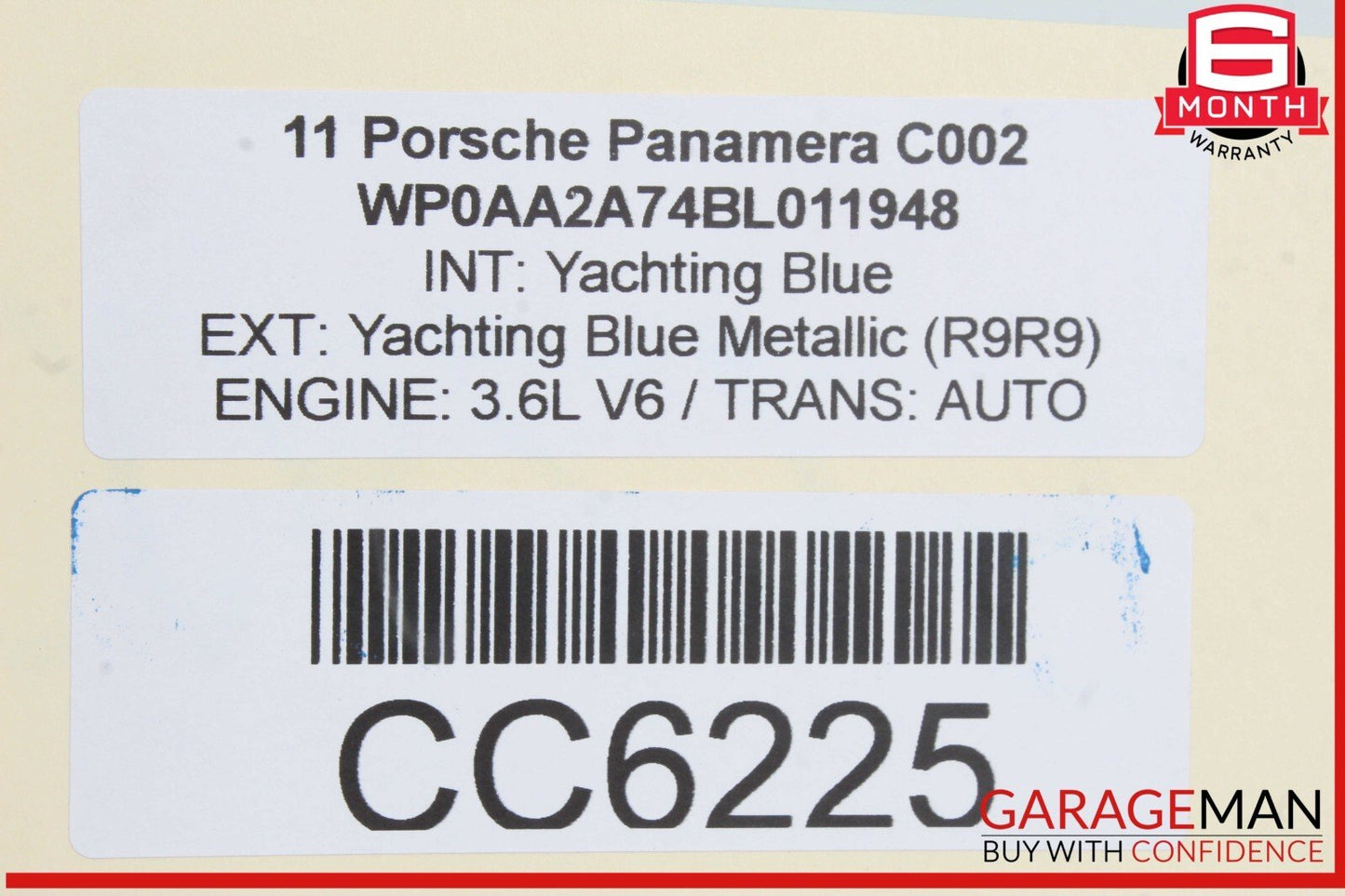 10-16 Porsche Panamera 970 Dashboard Dash Board Instrument Panel Trim Cover OEM