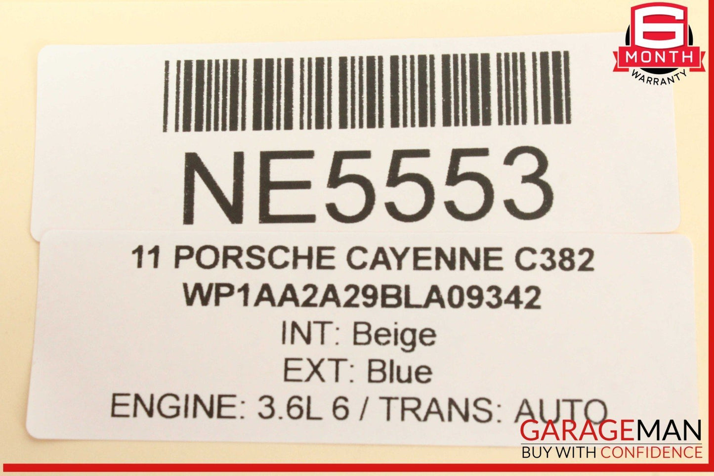 11-18 Porsche Cayenne 958 Front Windshield Wiper Motor w/ Linkage Bosch OEM
