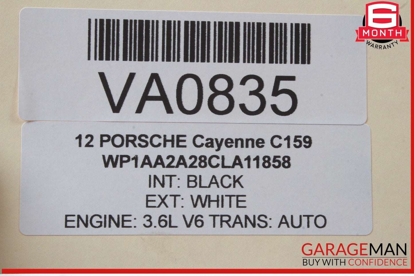 11-14 Porsche Cayenne 958 Steering Wheel w/ Paddle Shifters Black OEM