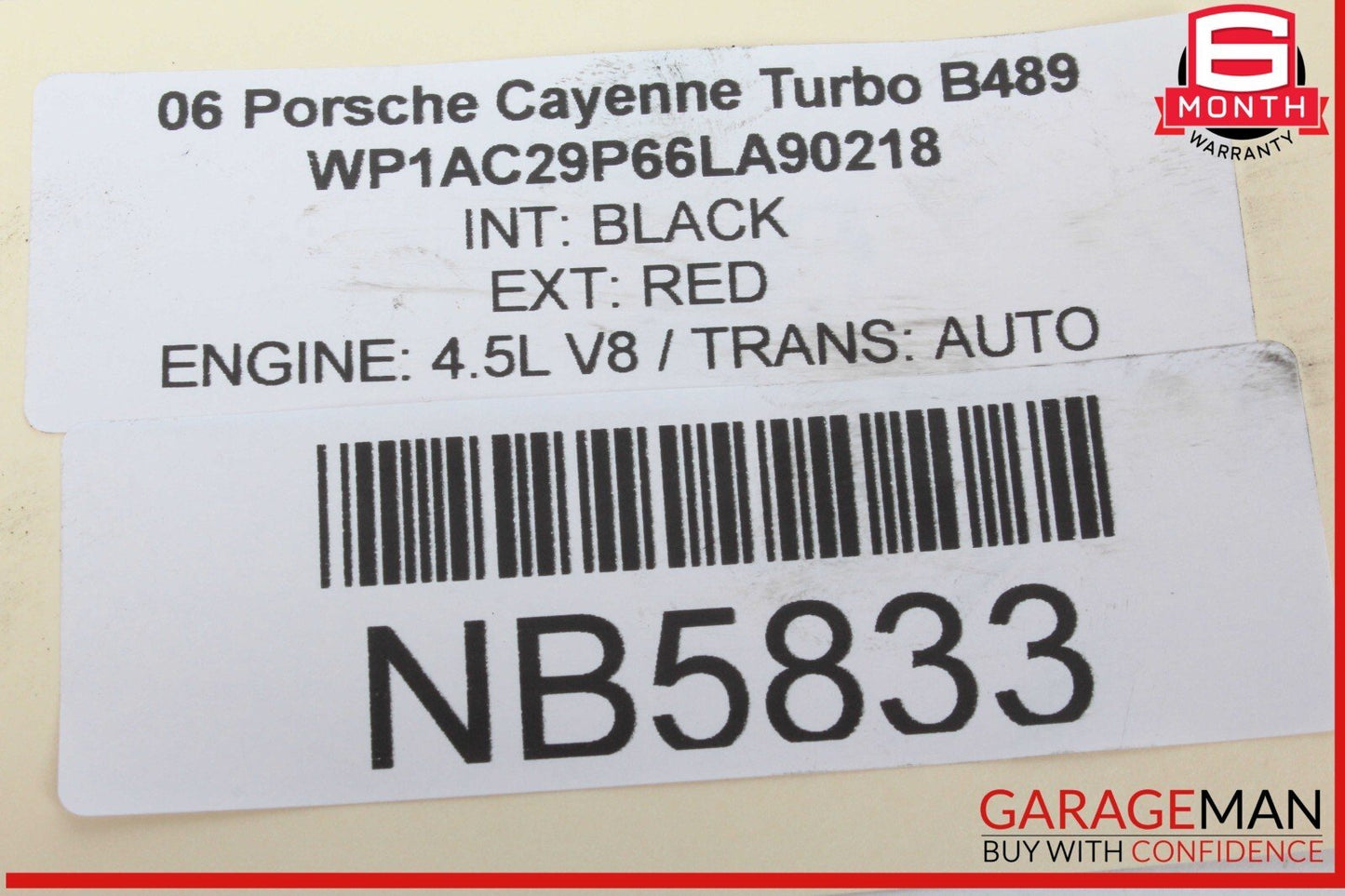 03-06 Porsche Cayenne 955 Turbo S 4.5L V8 Engine Oil Pan 9481071406R OEM