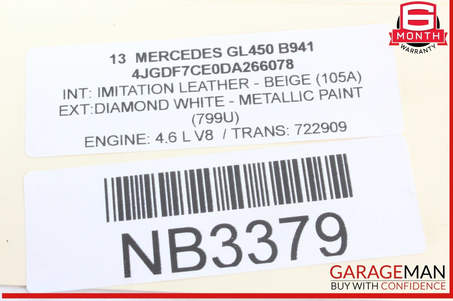 11-20 Mercedes X166 GL450 CLS550 S550 M278 4.6L Engine Cylinder Head Right OEM