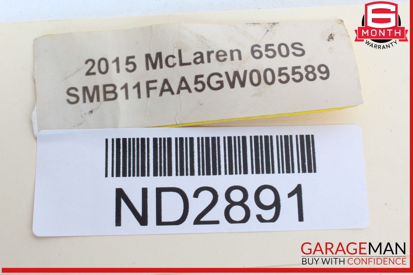 15-17 McLaren 650S Fuel Filler Neck Hose OEM
