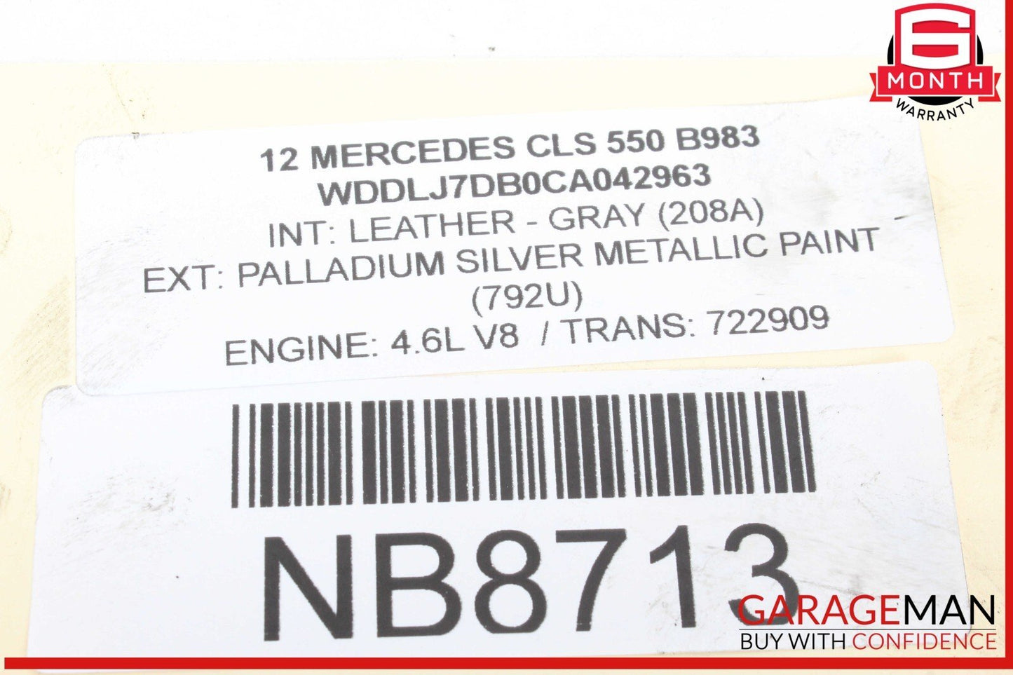 Mercedes W218 CLS550 Air Intake Manifold Distributor Engine Intercooler Radiator