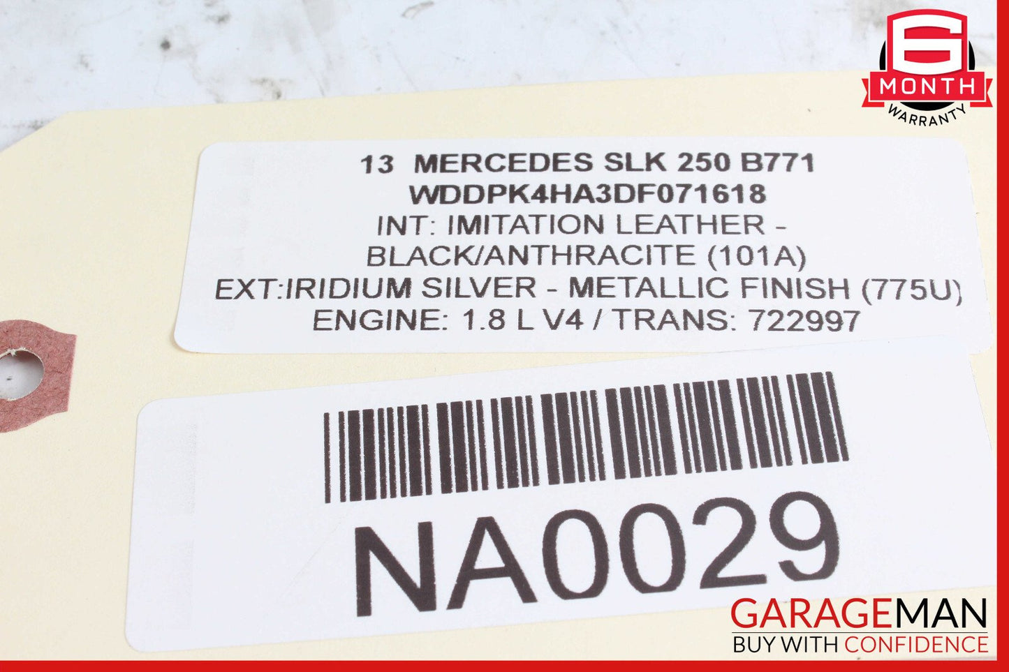 12-16 Mercedes R172 SLK250 SLK300 Driving Steering Wheel Black OEM