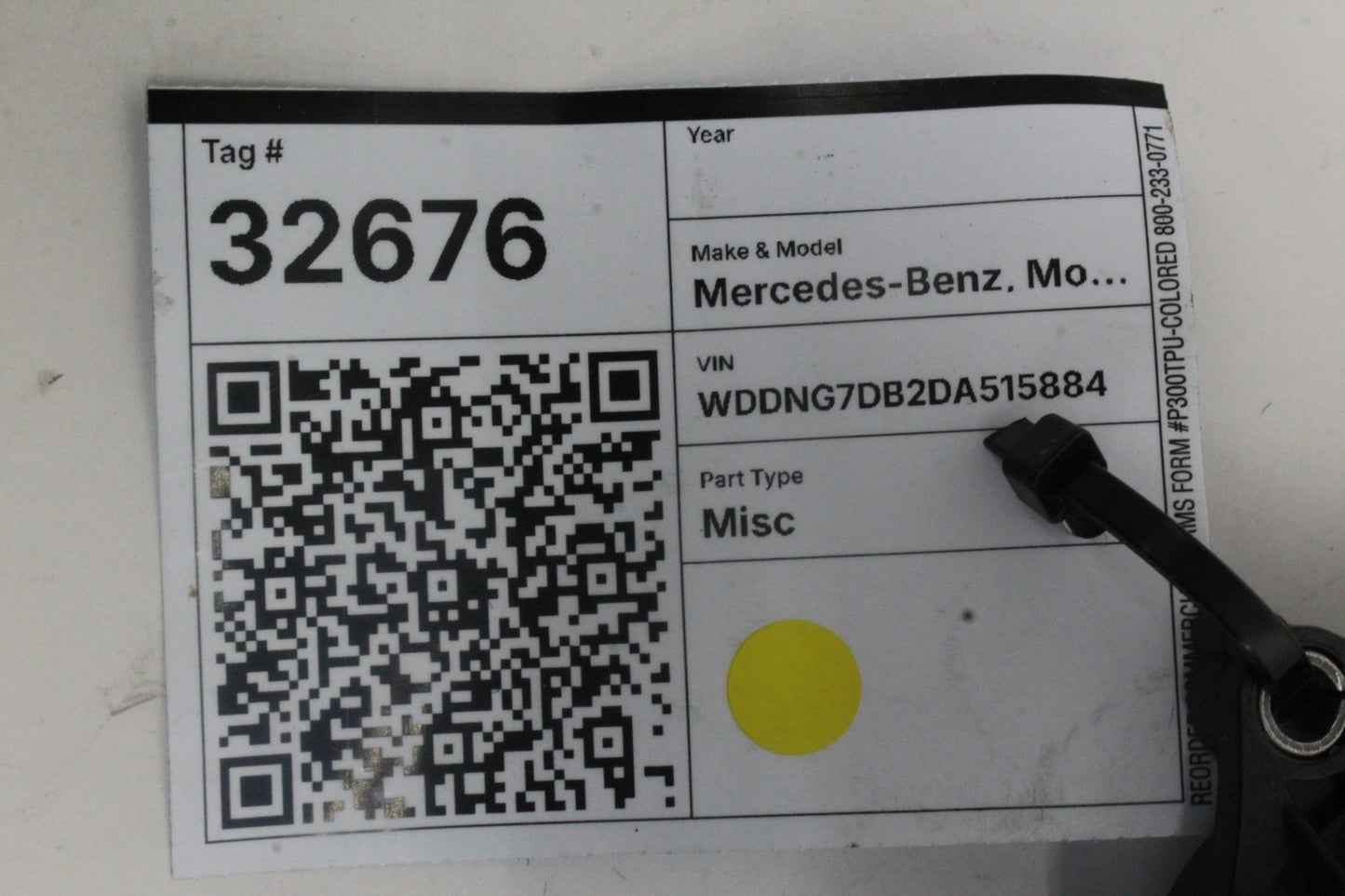 2007-2014 Mercedes-Benz S550 W221 Dynamic Seat Pressure Vacuum Tank Reservoir
