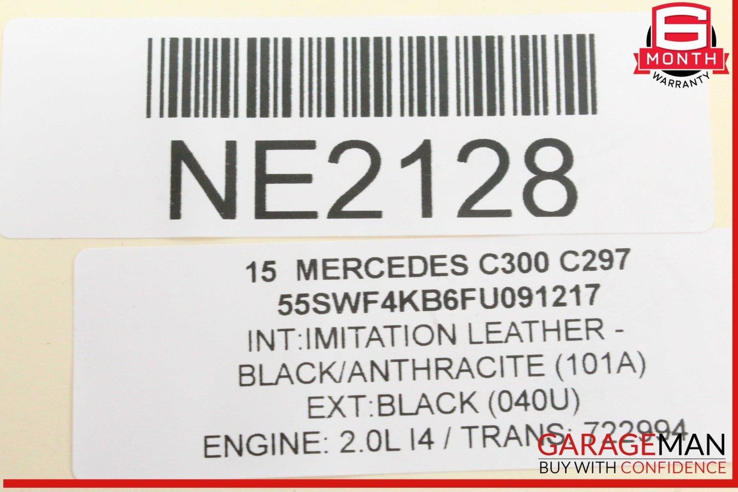 15-20 Mercedes W205 C300 C350e Rear Left and Right Shock Strut Absorber Set OEM