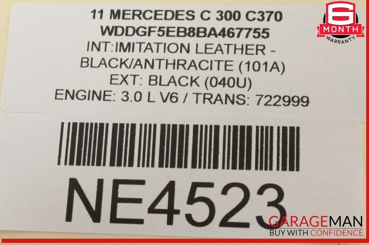 08-14 Mercedes W204 C300 C250 Center Console Armrest Cupholder Compartment OEM
