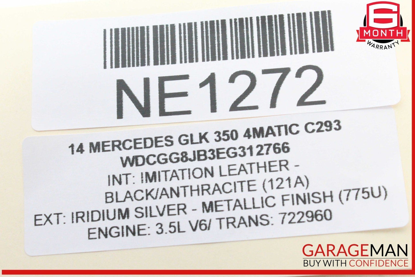 13-15 Mercedes X204 GLK350 4MATIC Rear Left Driver Side Tail Light Lamp LED OEM