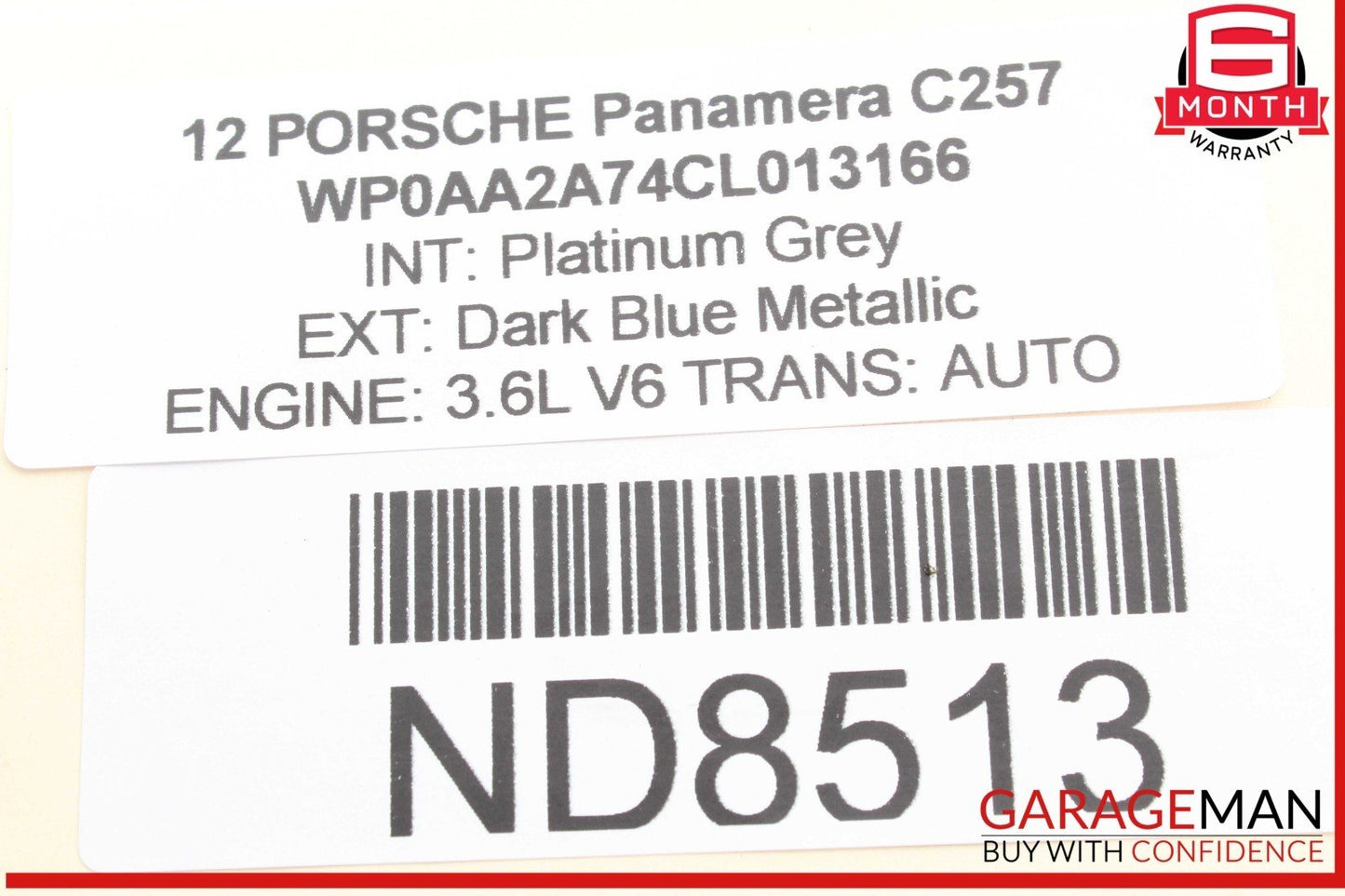 10-16 Porsche Panamera 970 Rear Left and Right Side Tailgate Power Lift Cylinder