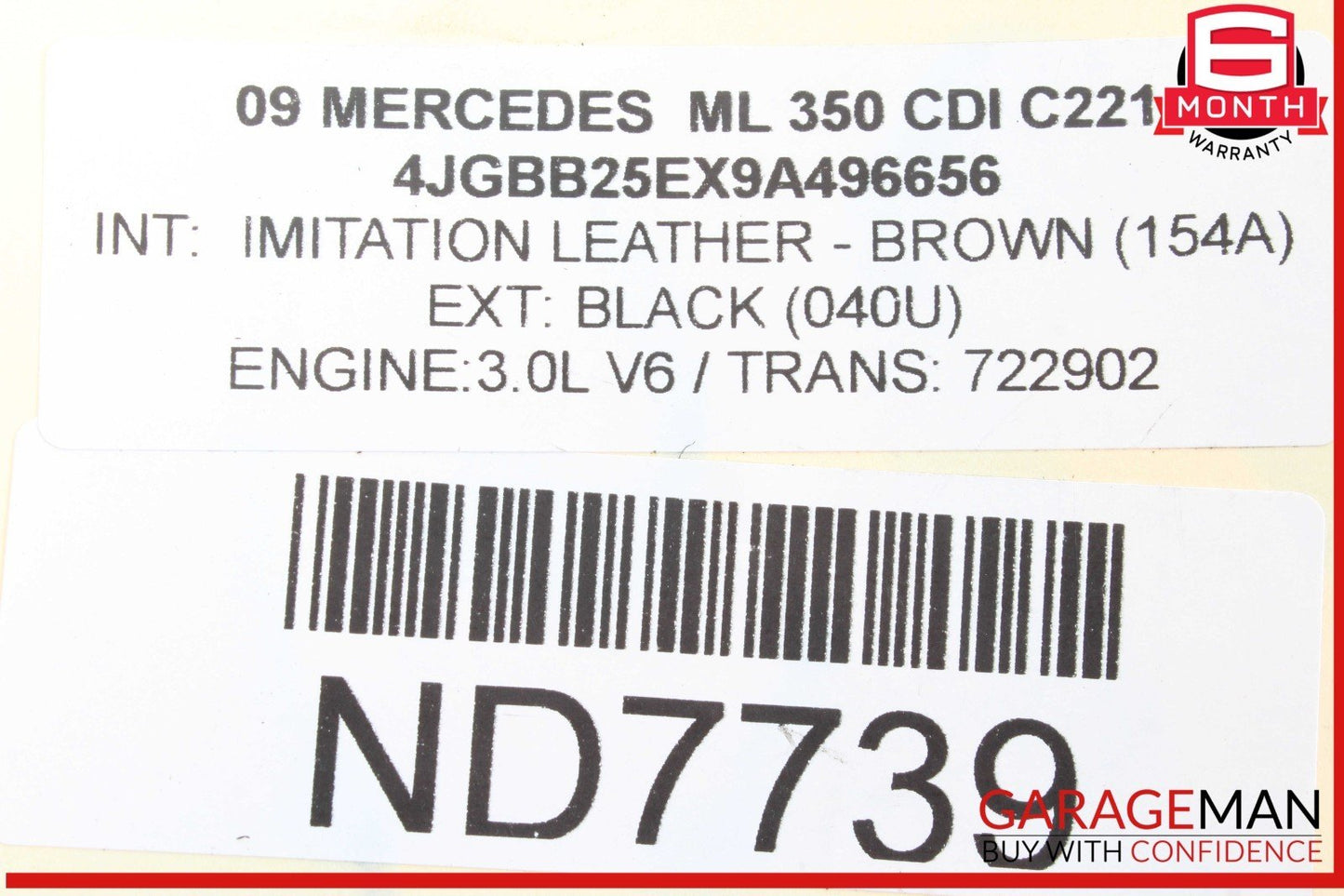 06-12 Mercedes W164 ML350 CDI Rear Left & Rear Right Side Shock Strut Absorber