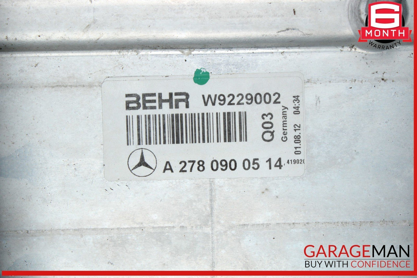 Mercedes X166 GL450 Air Intake Manifold Distributor Engine Intercooler Radiator