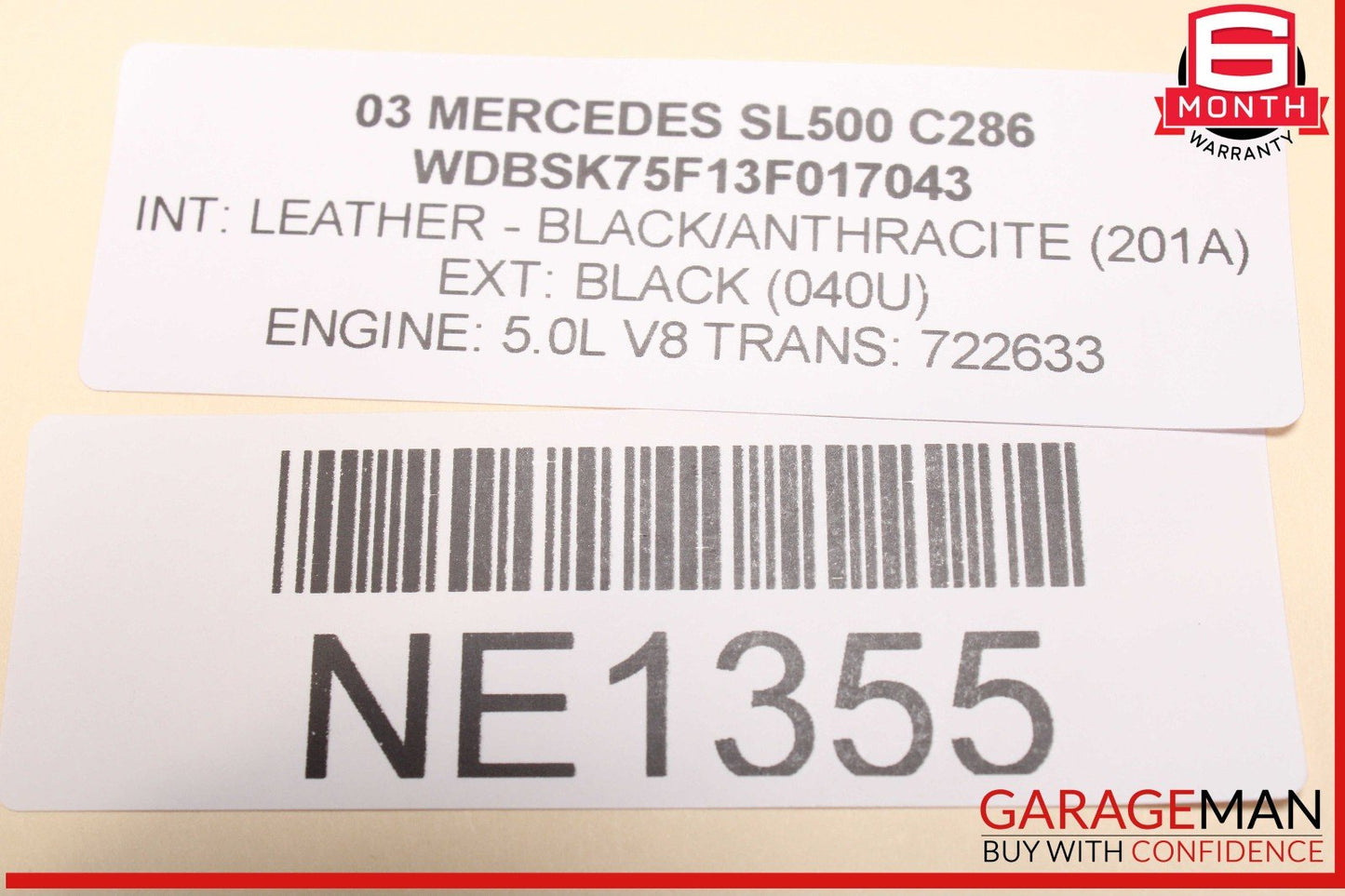 03-06 Mercedes R230 SL500 SL55 AMG Power Steering Rack And Pinion 2304600800 OEM