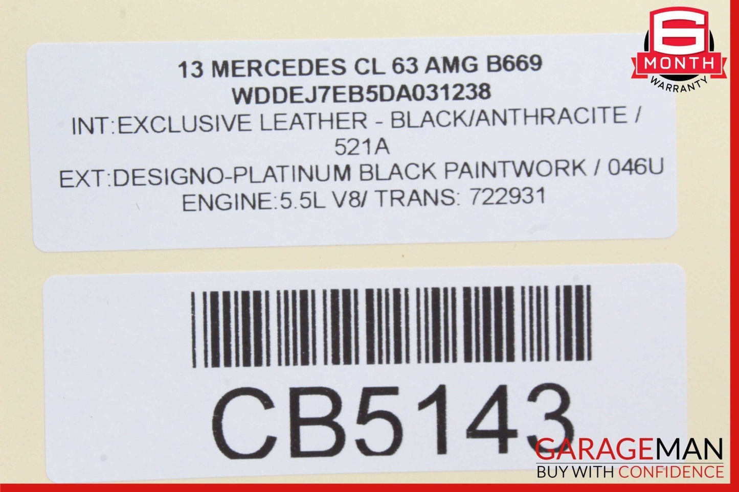 07-14 Mercedes W216 CL63 AMG S350 Front Left Door Lock Latch Actuator Keyless Go