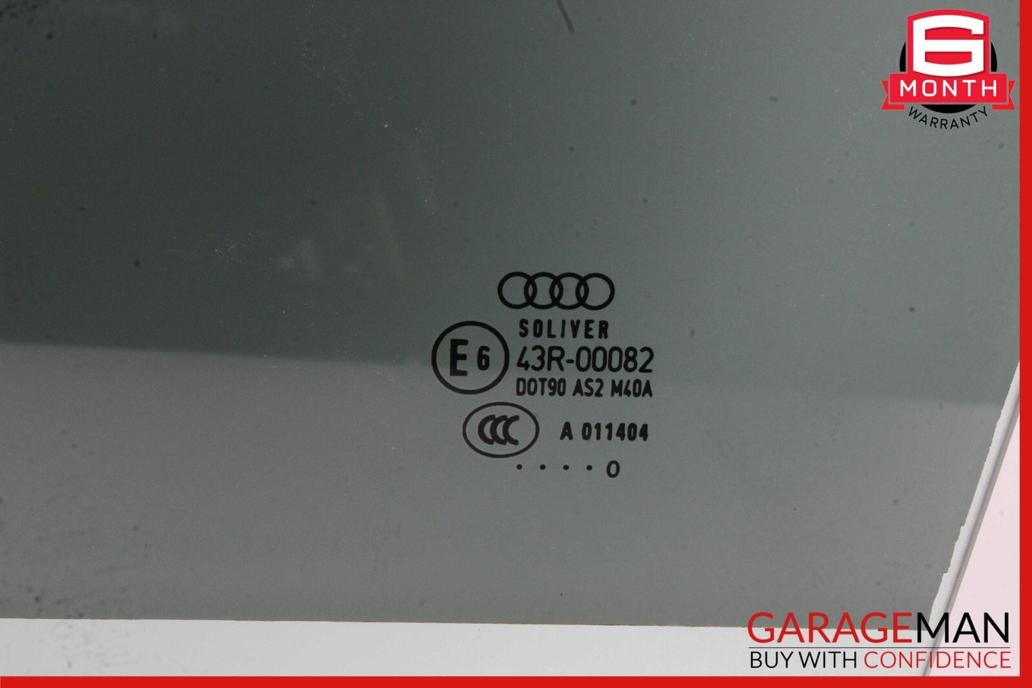 08-17 AUDI S5 FRONT LEFT DRIVER DOOR WINDOW GLASS OEM