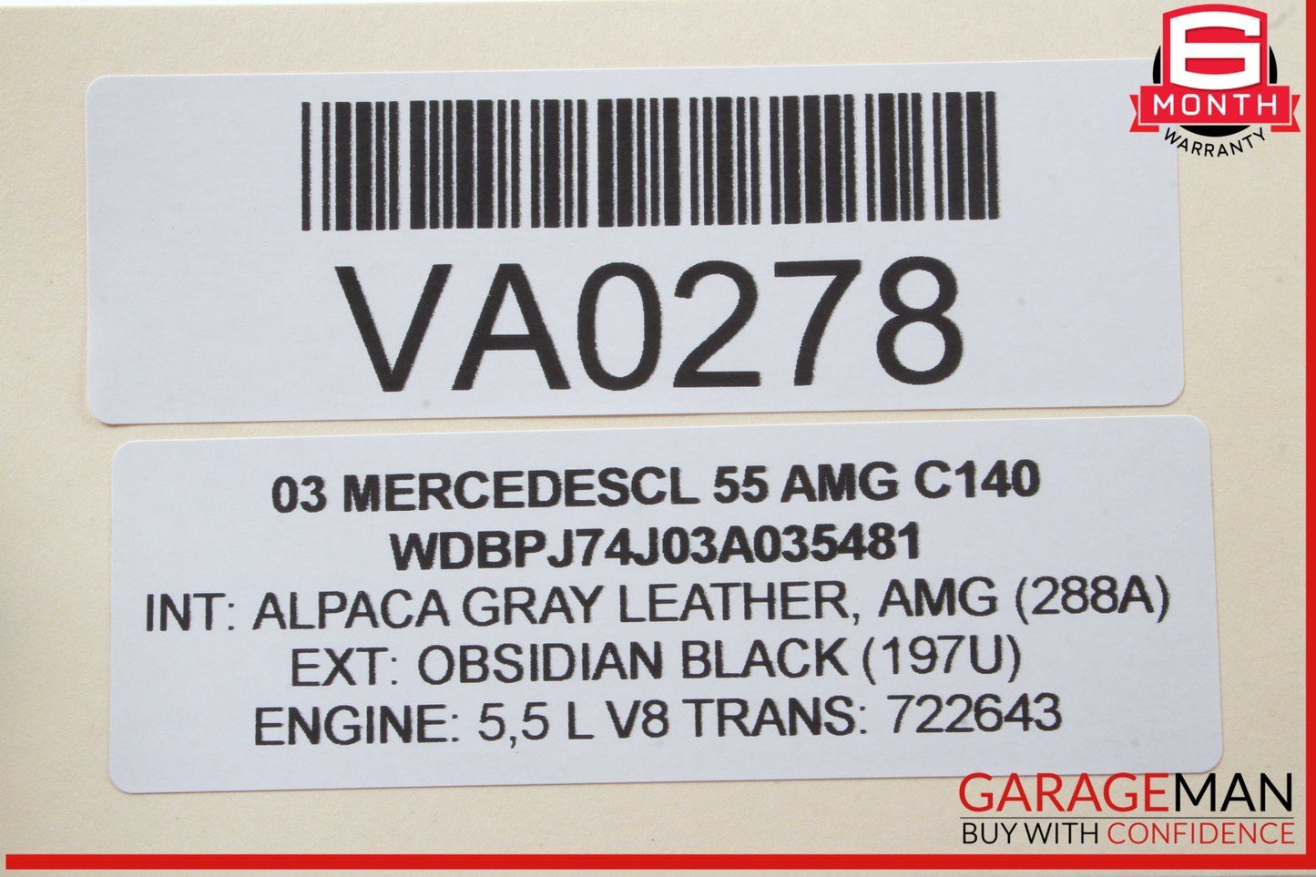 00-06 Mercedes W215 CL55 AMG Front Right and Left Side Door Sound Speaker OEM