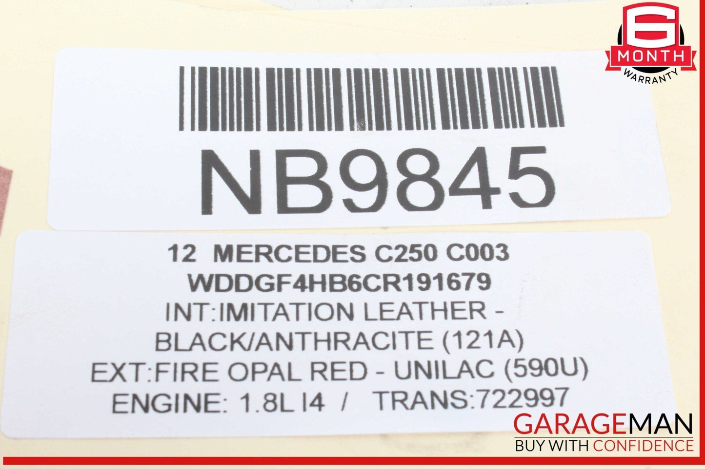 12-15 Mercedes W204 C250 SLK250 1.8L Engine Upper Camshaft Cam Cover Bearing OEM